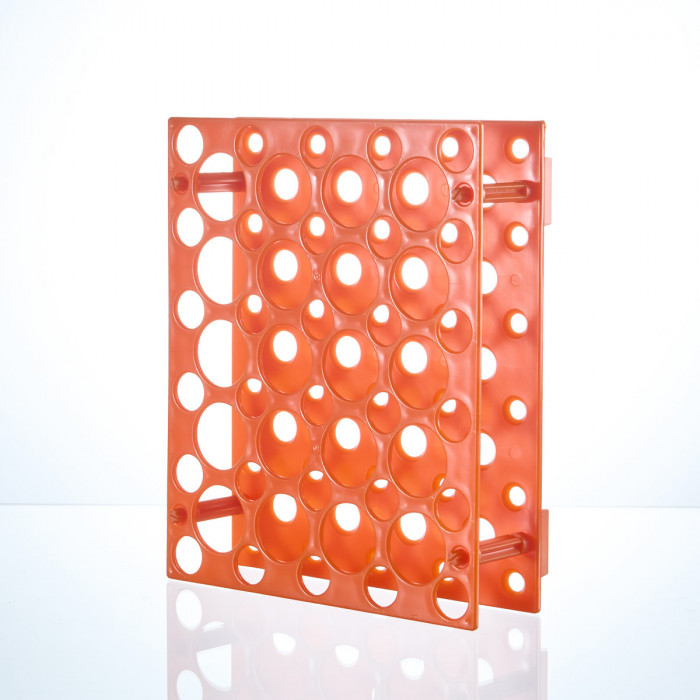 Штатив для пробирок 15 мл и 50 мл, АБС-пластик, оранжевый,Greetmed