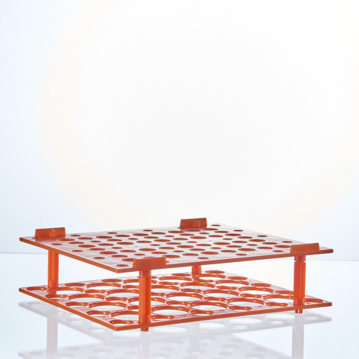 Штатив для пробирок 15 мл и 50 мл, АБС-пластик, оранжевый,Greetmed