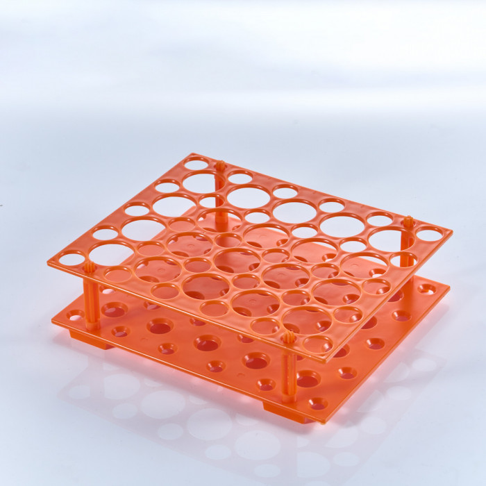 Штатив для пробирок 15 мл и 50 мл, АБС-пластик, оранжевый,Greetmed