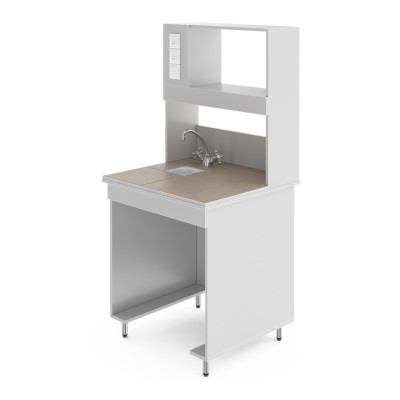 Химический лабораторный стол со столешницей из керамогранитной плитки НВ-800 ПКХ