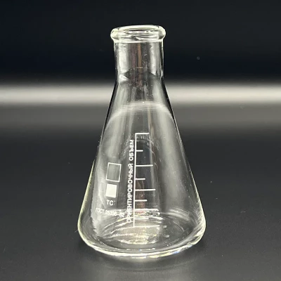 Колба коническая 200 мл (лабораторная: исполнение 2 - с цилиндрической горловиной, тип КН, термостойкая) КН-2-200-29 ТС