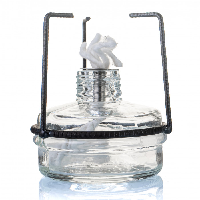 Спиртовка стеклянная с металлической оправой 100 мл, СЛ-2