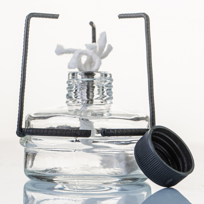 Спиртовка стеклянная с металлической оправой 100 мл, СЛ-2