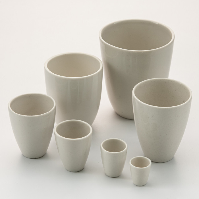 Тигель фарфоровый высокий б/н, 225 мл (76 мм х 89 мм), ГОСТ 9147-80