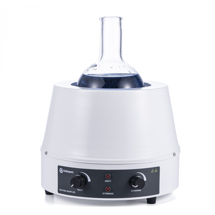 Колбонагреватель с магнитной мешалкой 1000 мл, аналоговое управление, нагрев до 380°C, Лаборио HMS-1000