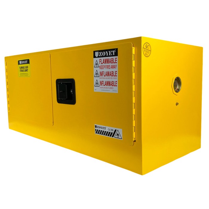 Металлический шкаф для хранения ЛВЖ 57 л (1090×460×460 мм)