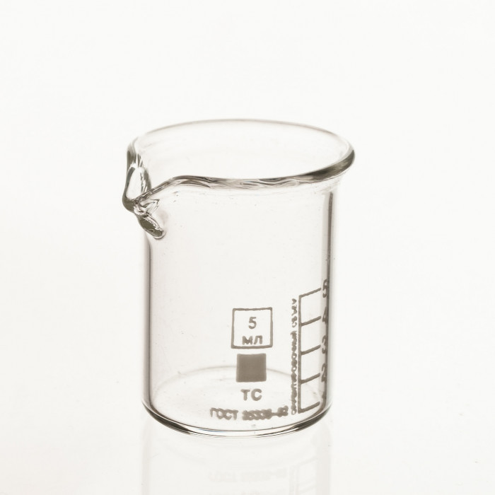 Стакан лабораторный низкий 5 мл, Н-1-5 ТС