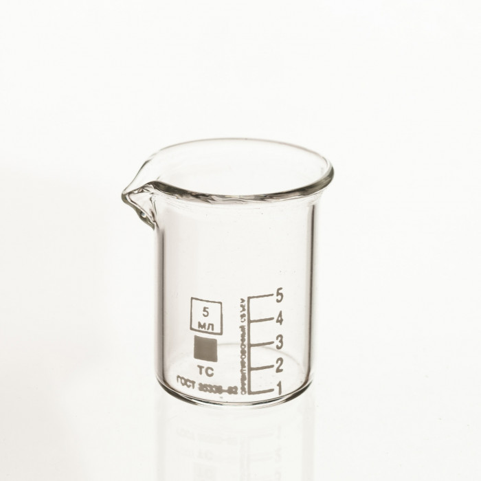 Стакан лабораторный низкий 5 мл, Н-1-5 ТС