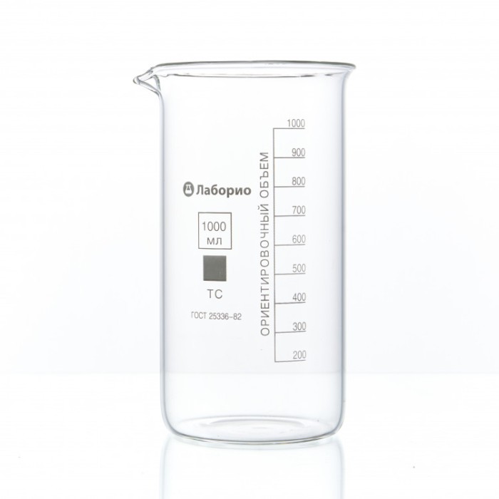 Стакан лабораторный высокий 1000 мл, В-1-1000 ТС