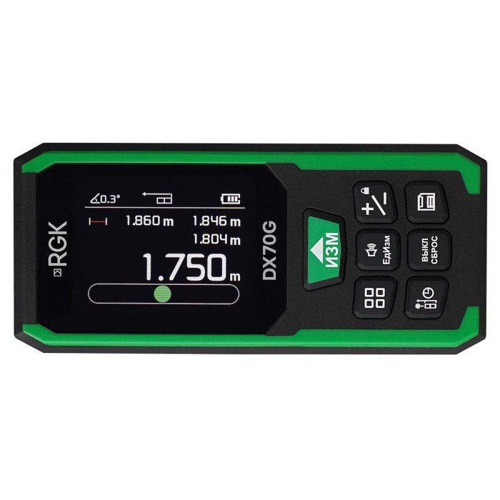 Лазерный дальномер RGK DX70G с поверкой