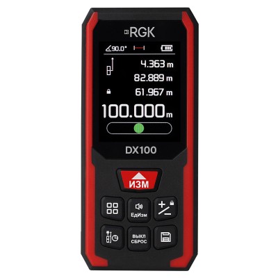 Лазерный дальномер RGK DX100 с поверкой
