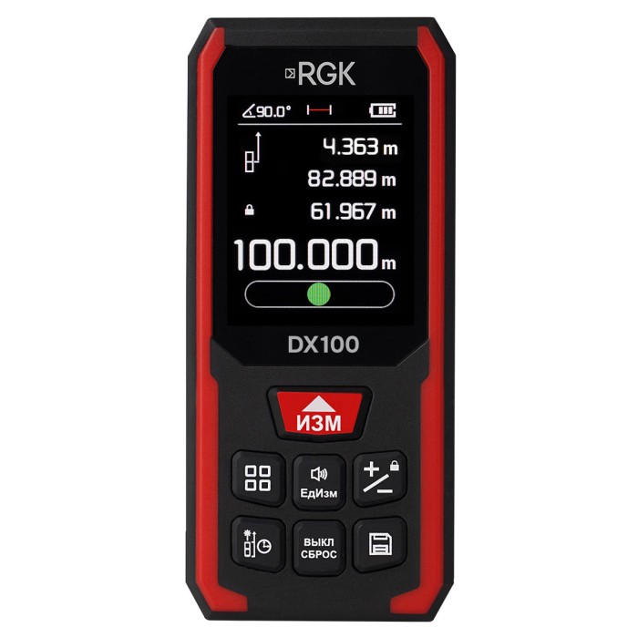 Лазерный дальномер RGK DX100 с поверкой