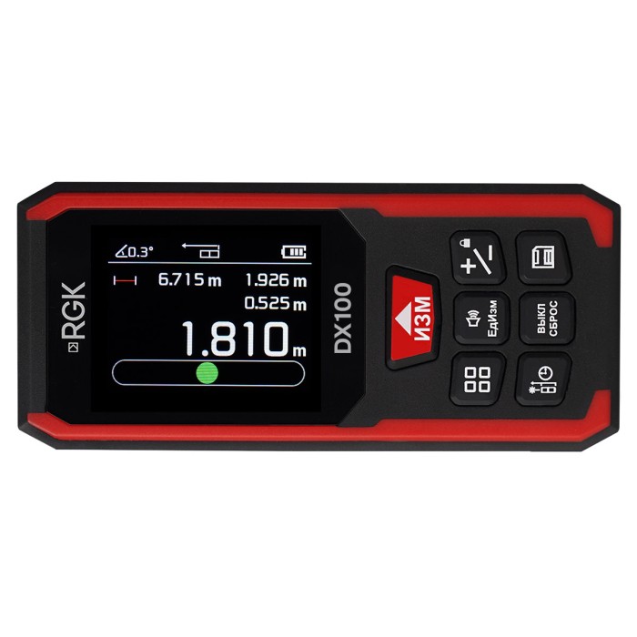 Лазерный дальномер RGK DX100 с поверкой