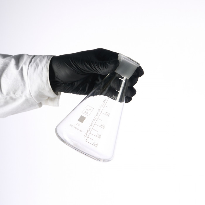 Колба коническая 500 мл (лабораторная тип КН, исполнение 1 - со шлифом, термостойкая) КН-1-500-45/40 ТС (Срок изготовления 60 дней)