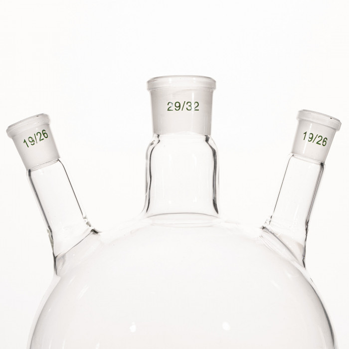 Колба трехгорлая 2000 мл, КГУ-3-1-2000-29/32-19/26-19/26 ТС