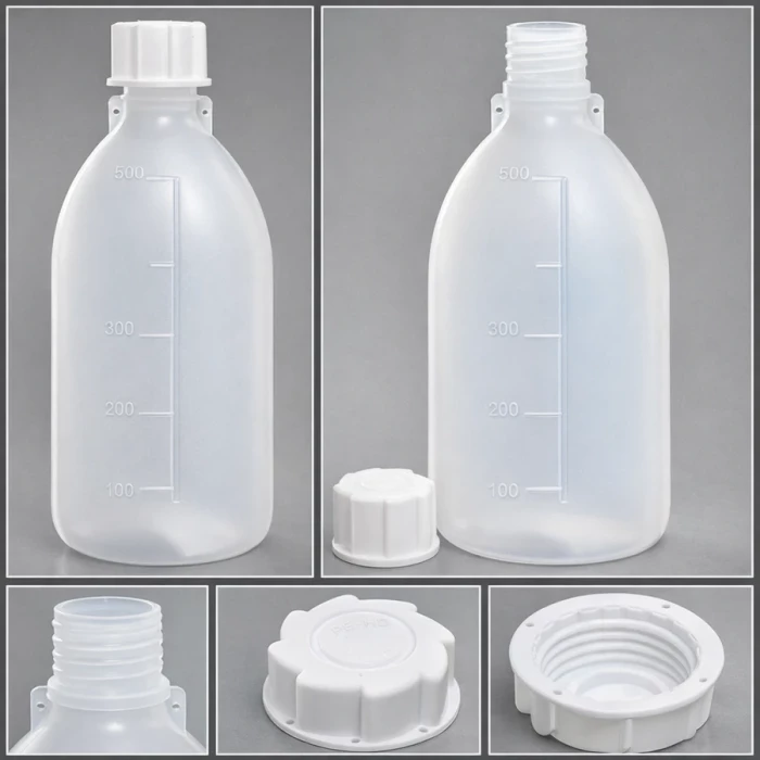 Бутылка градуированная 500 мл, с узким горлом, с крышкой, П/П, Кartell