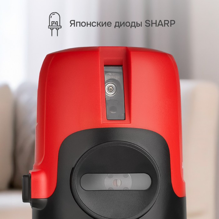 Лазерный уровень RGK ALPHA 205 с калибровкой с зелёным лучом