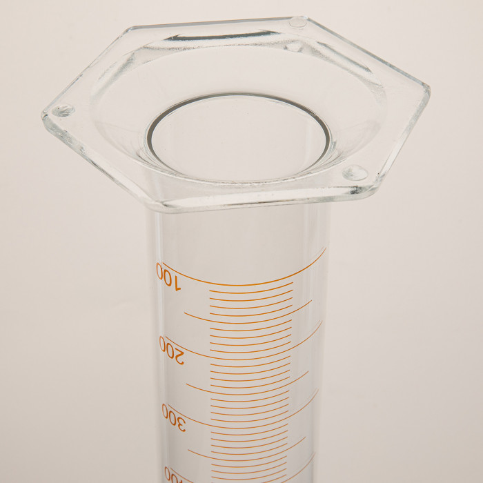 Цилиндр 1000 мл (мерный: исполнение 2 - с пришлифованной пробкой, на стеклянном основании), 2-1000-2