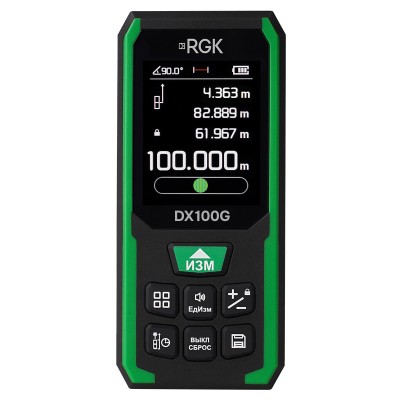 Лазерный дальномер RGK DX100G с поверкой