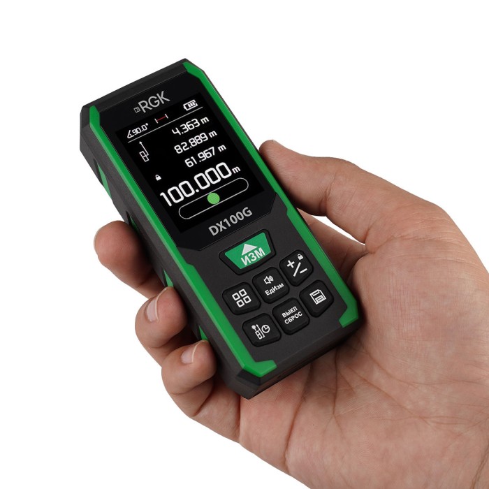 Лазерный дальномер RGK DX100G с поверкой