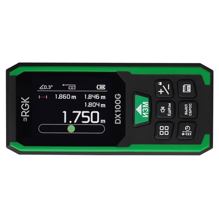 Лазерный дальномер RGK DX100G с поверкой