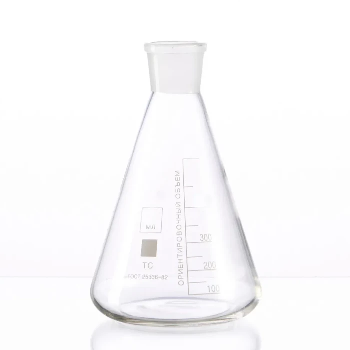 Колба коническая 750 мл (лабораторная тип КН, исполнение 1 - со шлифом, термостойкая) КН-1-750-29/32 ТС (Срок изготовления 60 дней)