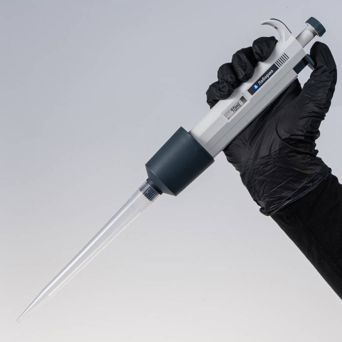 Дозатор пипеточный 10000 мкл, одноканальный, фиксированный объём, механический (ДПОФ)/ Лаборио MG-10000