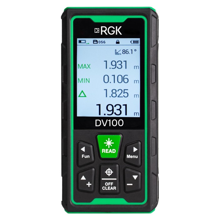 Лазерный дальномер с видоискателем RGK DV100 с поверкой