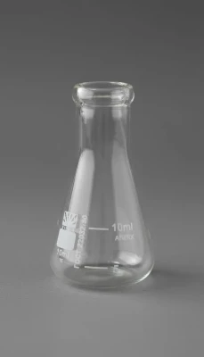 Колба коническая 10 мл, цилиндрическая горловина 18 мм,  КН-2-10-18 ТС