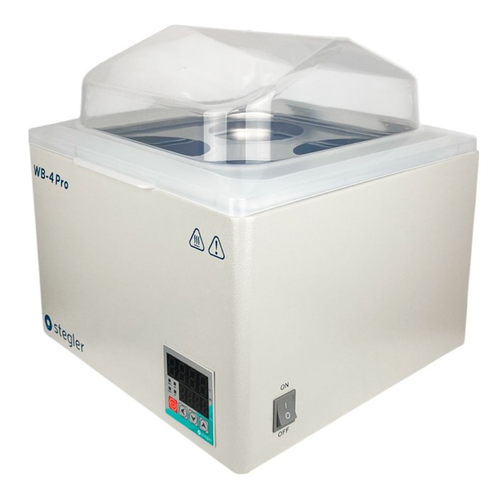 Водяная баня Stegler WB-4 Pro (15 л, Tкомн.+5...100 °С, 4 места)
