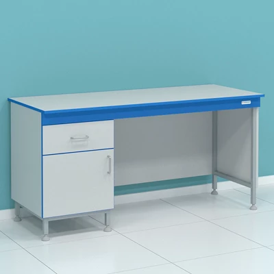 Стол пристенный однотумбовый с дверцей серии "Стандарт" (высота 750 мм) СТ.СП1К.150.60.75 КГ