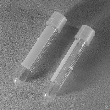 Пробирка цилиндрическая стерильная с пробкой, Aptaca5 мл, 12х75 мм, с 2-х позиц. пробкой, стерильная, с делениями, п/с