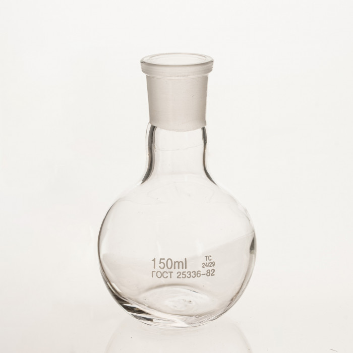 Колба плоскодонная 150 мл, П-1-150-24/29 ТС