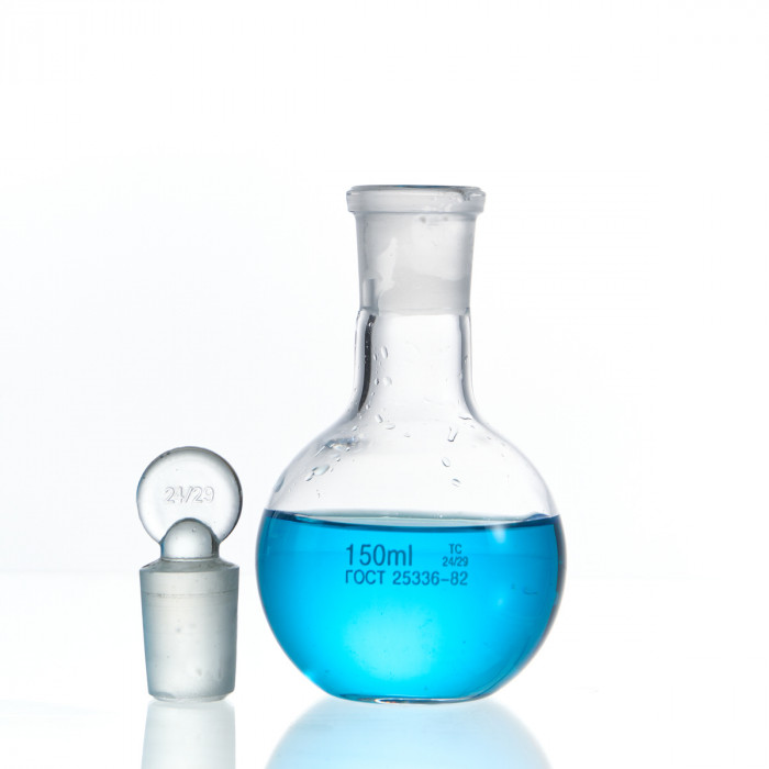 Колба плоскодонная 150 мл, П-1-150-24/29 ТС