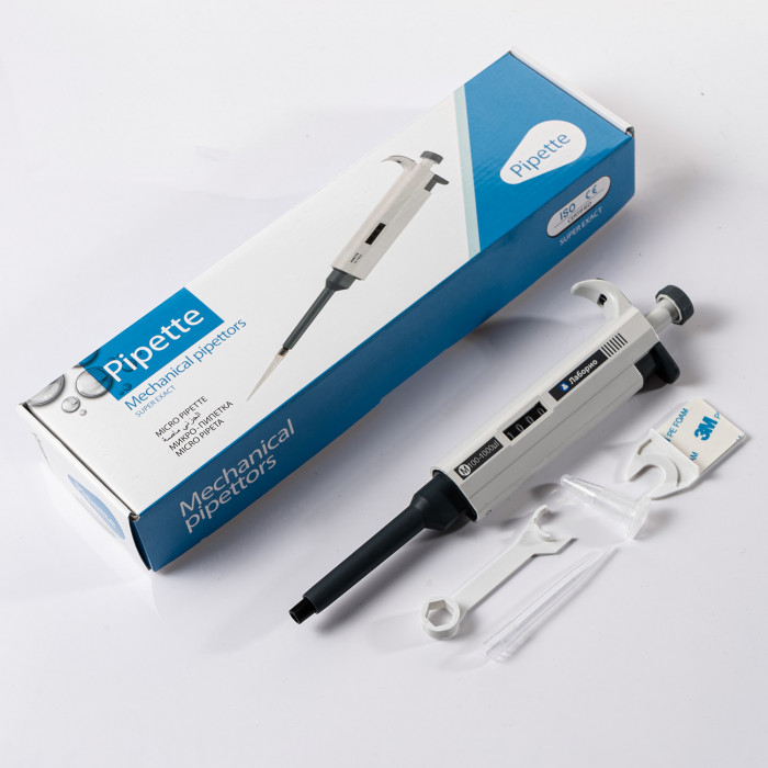Дозатор пипеточный 0,5 мкл, одноканальный, фиксированный объём, механический (ДПОФ)/ Лаборио MG-0,5