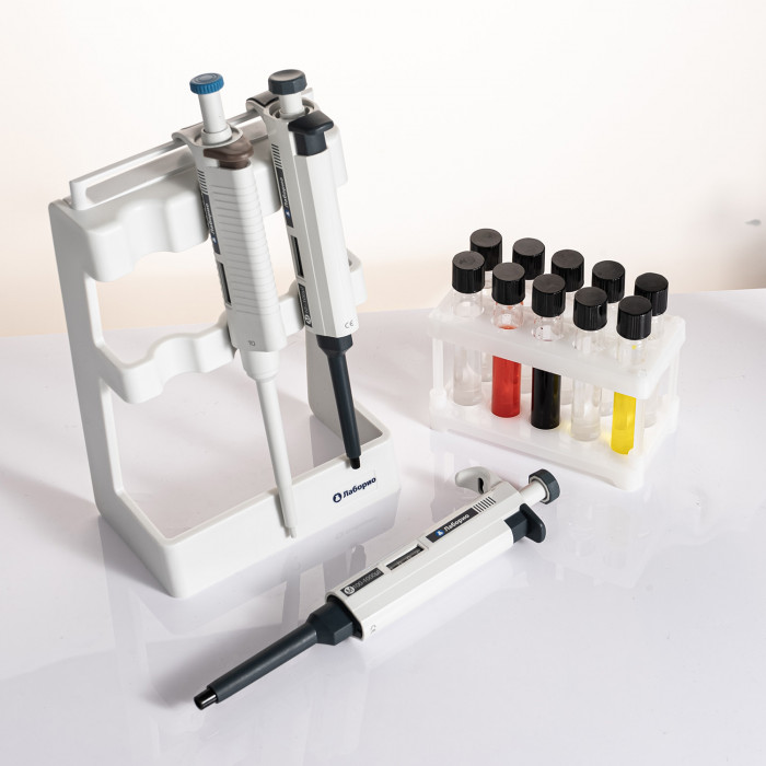 Дозатор пипеточный 0,5 мкл, одноканальный, фиксированный объём, механический (ДПОФ)/ Лаборио MG-0,5