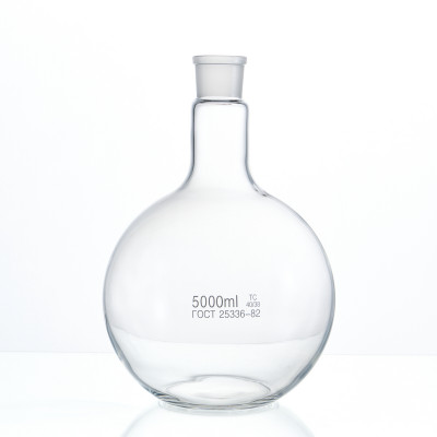 Колба плоскодонная 5000 мл, П-1-5000-40/38 ТС