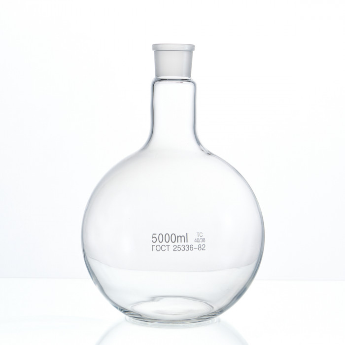 Колба плоскодонная 5000 мл, П-1-5000-40/38 ТС