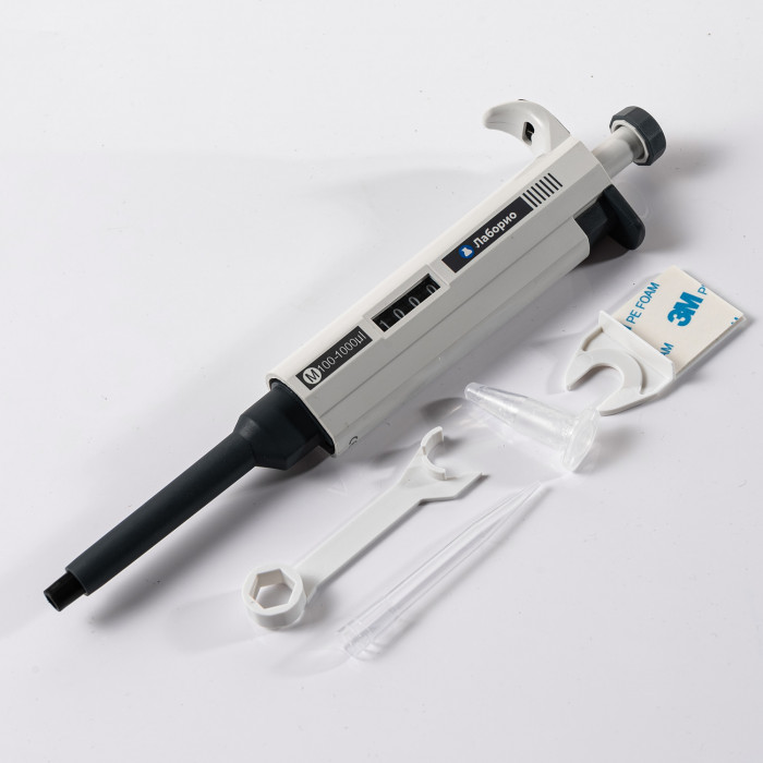 Дозатор пипеточный 100 мкл, одноканальный, фиксированный объём, механический (ДПОФ)/ Лаборио MG-100