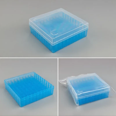 Штатив-бокс для криопробирок 2 мл, 100 гнезд, п/п, Greetmed