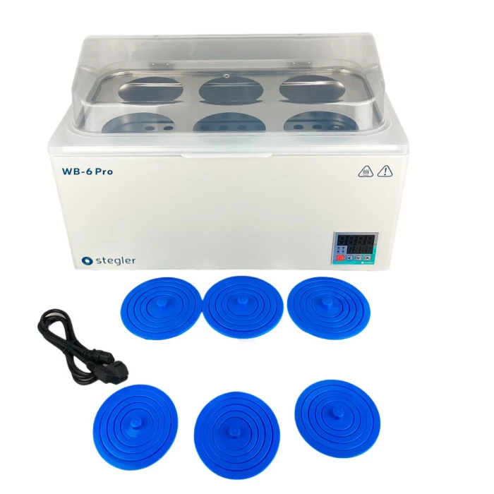 Водяная баня Stegler WB-6 Pro (23 л, Tкомн.+5...100 °С, 6 мест)