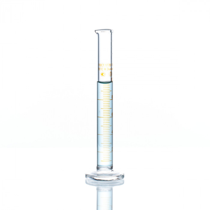 Цилиндр 10 мл (мерный: исполнение 1 - на стеклянном основании), 1-10-2