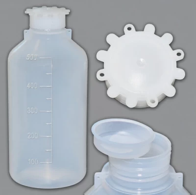 Бутылка градуированная 500 мл, с узким горлом, с крышкой, П/эт, Кartell