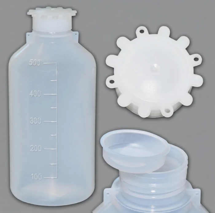 Бутылка градуированная 500 мл, с узким горлом, с крышкой, П/эт, Кartell