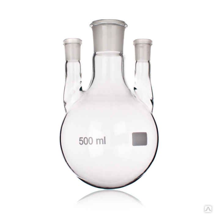 Колба трехгорлая 5000 мл, КГУ-3-1-5000-45/40-14/23-14/23 ТС