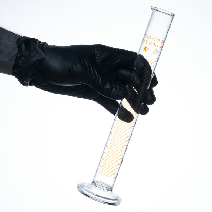 Цилиндр 100 мл (мерный: исполнение 1 - на стеклянном основании), 1-100-2