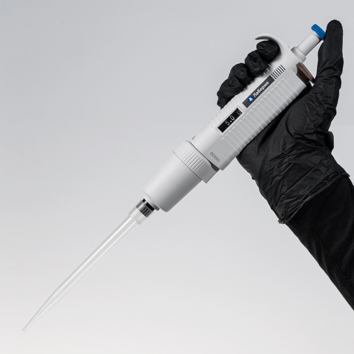 Дозатор пипеточный 5000 мкл, автоклавируемый, одноканальный, фиксированный объём, механический (ДПАОФ) / Лаборио PG-5000