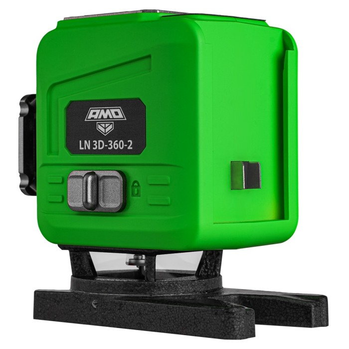 Лазерный уровень AMO LN 3D-360-2 с калибровкой с зеленым лучом