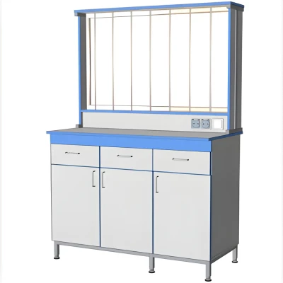 Стол для титрования лабораторный с дверцами и выдвижными ящиками СТ.СТК.120.60.175 КГ