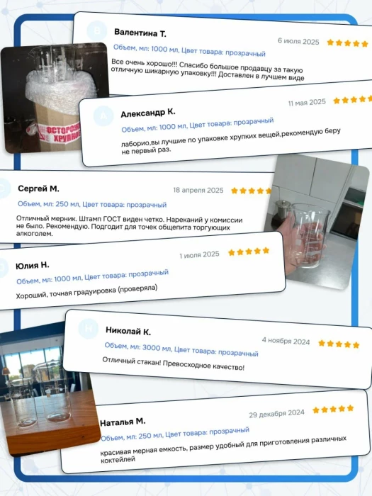 Стакан лабораторный низкий 50 мл, Н-1-50 ТС